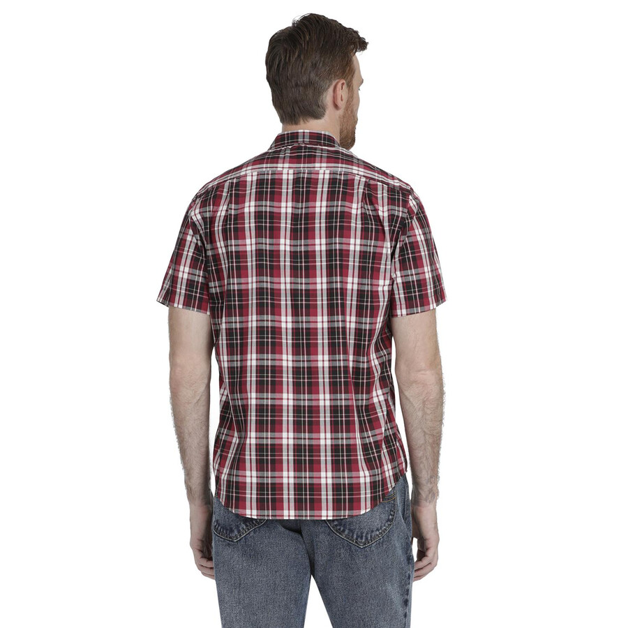 camicia casual a maniche corte slim fit da uomo lee 360